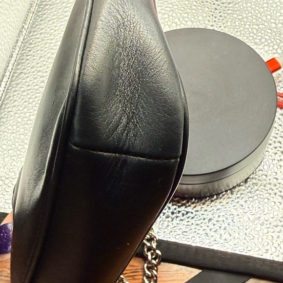 Coach Nolita 19 wristlet/pouch with a red heart appliqué. - Picture 7 of 16